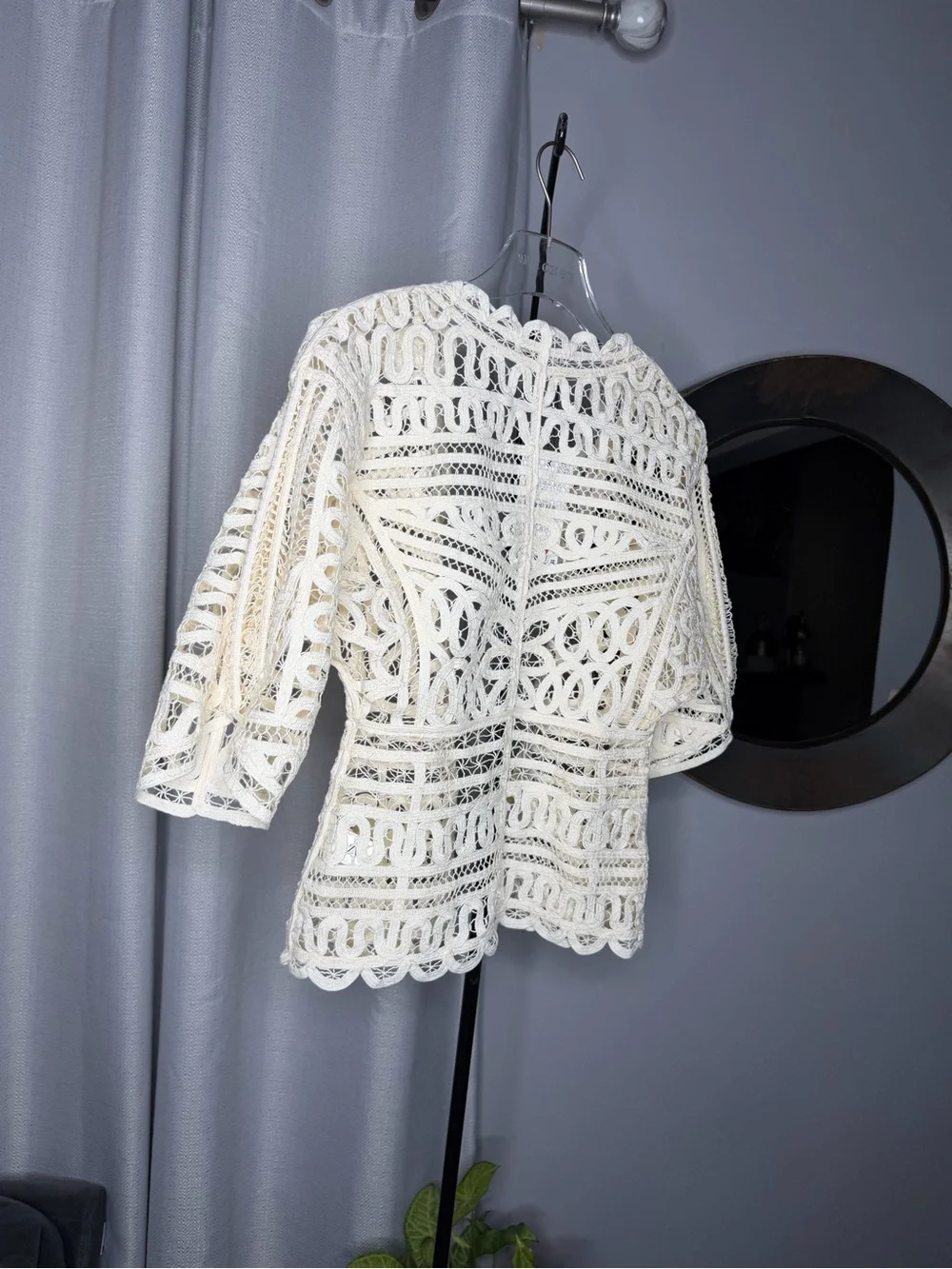 NWT Zara Woman Bloggers Fav ZW COLLECTION CROCHET TOP Size S Small